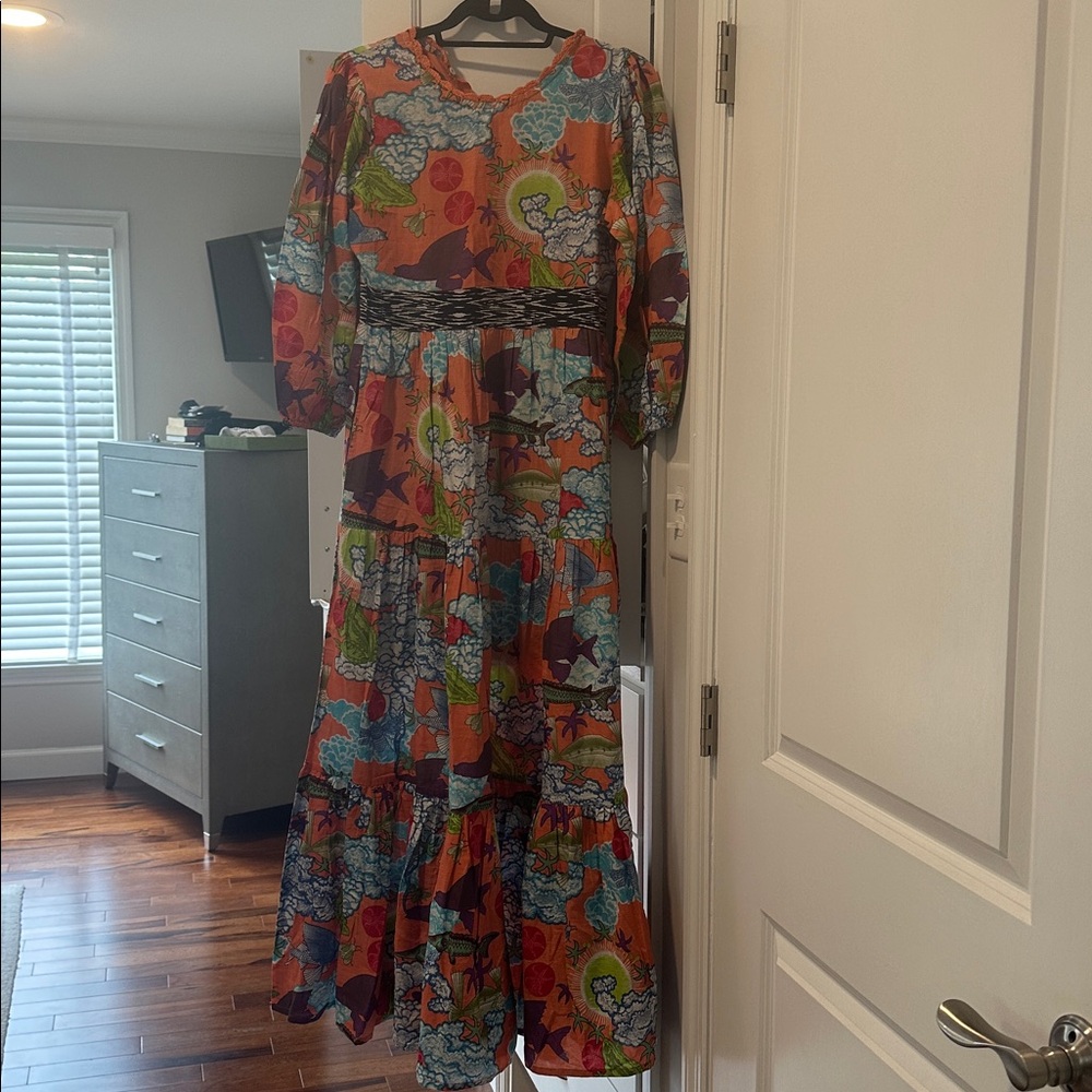 Connor and Blake Colorful Floral Maxi Dress